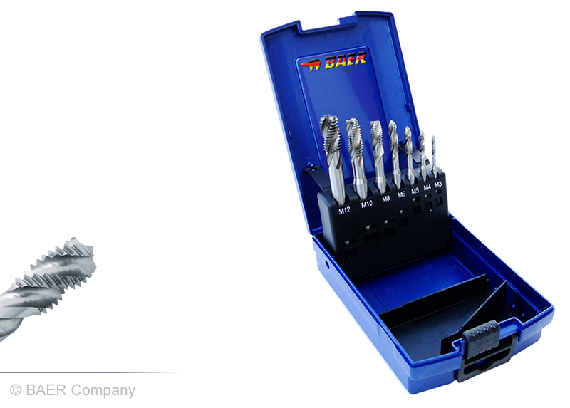 Gewindebohrer Set Linksgewinde - Metrisches Set M3-M12 Mit Kernlochbohrern