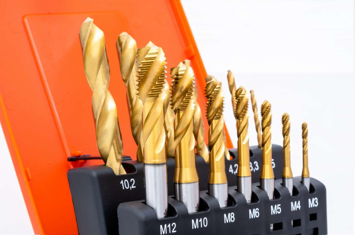 Gewindebohrer Set Linksgewinde - Metrisches Set M3-M12 Mit Kernlochbohrern