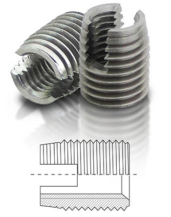 BaerFix mit Schneidschlitzen M 4 x 0,7 - 8 mm - 1.4305 - 10 Stück