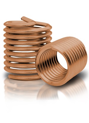 BaerCoil Gewindeeinsätze M 8 x 1,25 - 1,0 D - Bronze - 100 Stück